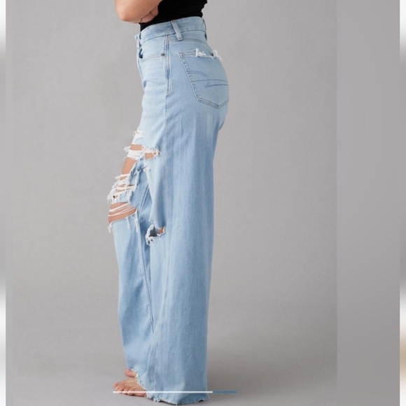 NWT American Eagle Baggy Wide Leg Jeans - Picture 2 of 15